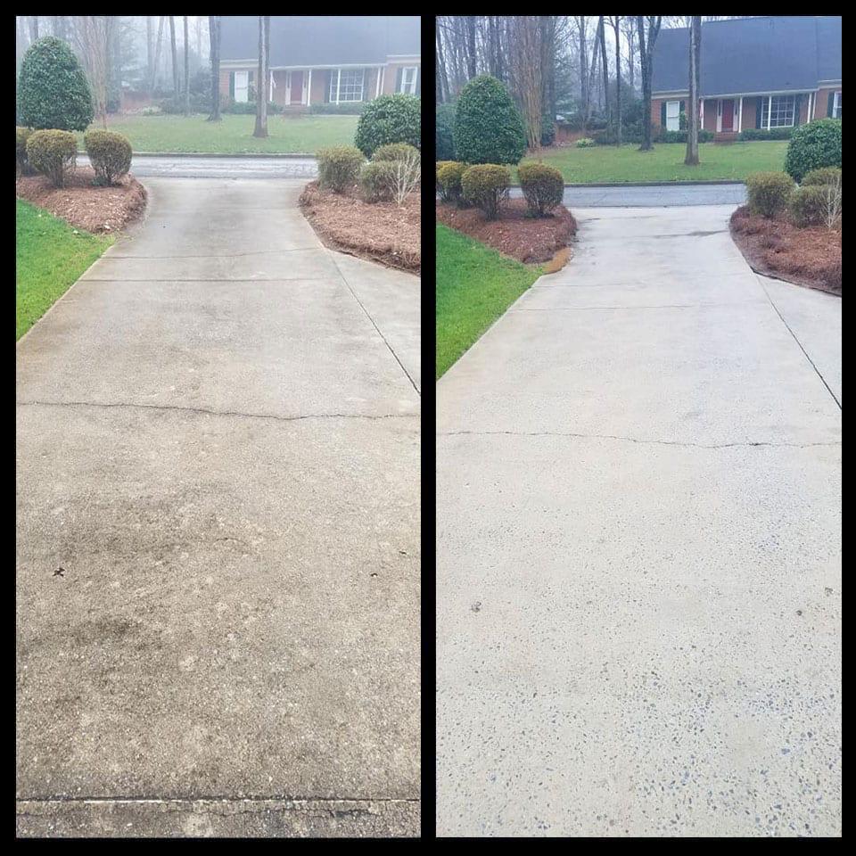 After: sealed asphalt driveway with deep clean finish in Toronto